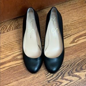 Jessica Simpson Black Wedges (Size 10)